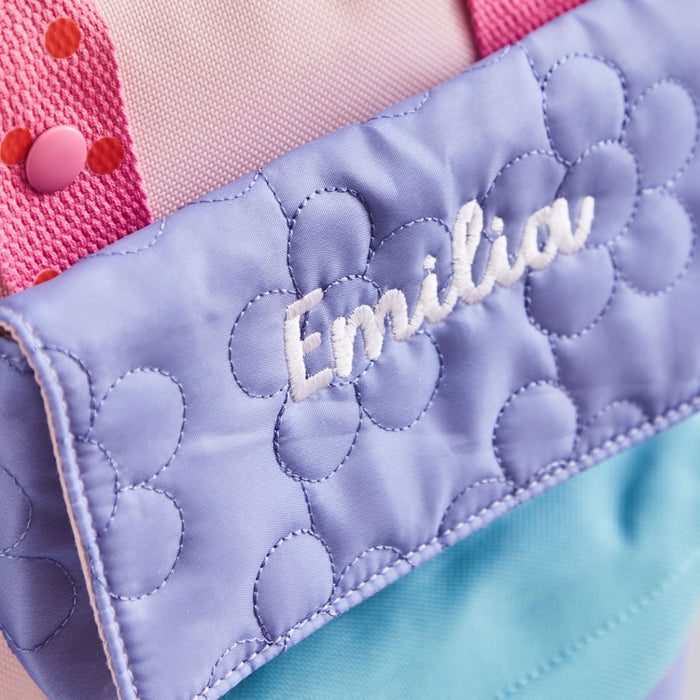 My Kids Personalised Bubble Pop Grab Handle Medium Backpack and Purse