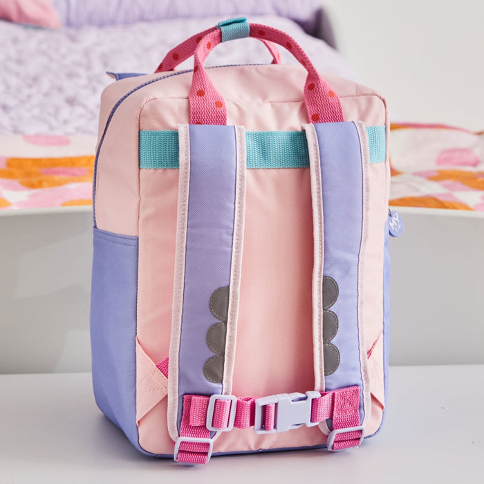 My Kids Personalised Bubble Pop Grab Handle Medium Backpack and Purse