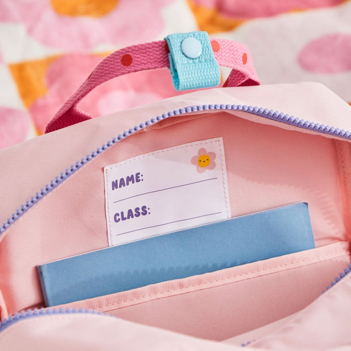 My Kids Personalised Bubble Pop Grab Handle Medium Backpack and Purse