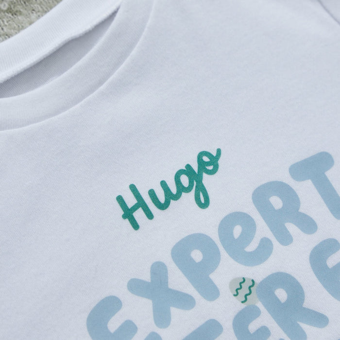 My Kids Personalised Expert Easter Egg Hunter T-Shirt in Blue