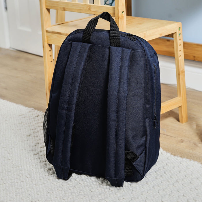 My Kids Personalised Footballer Large Navy Backpack