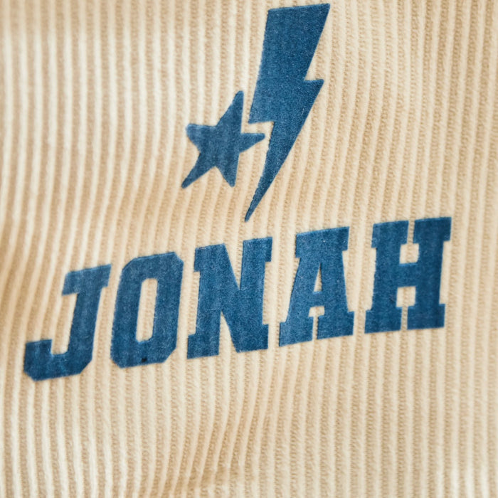 My Kids Personalised Lightning Bolt Soft Storage Cube