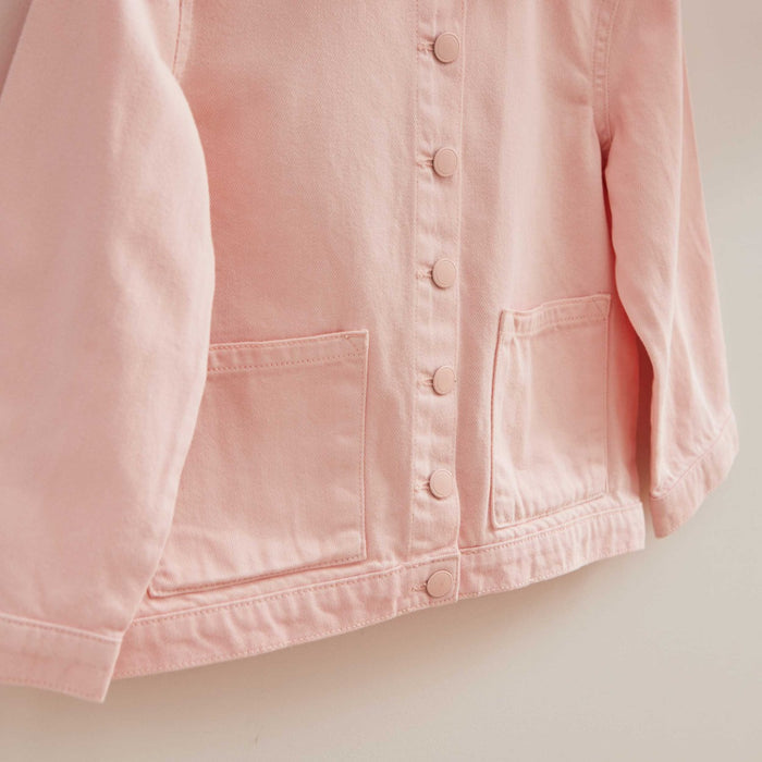 My Kids Personalised LOVE Pink Denim Jacket