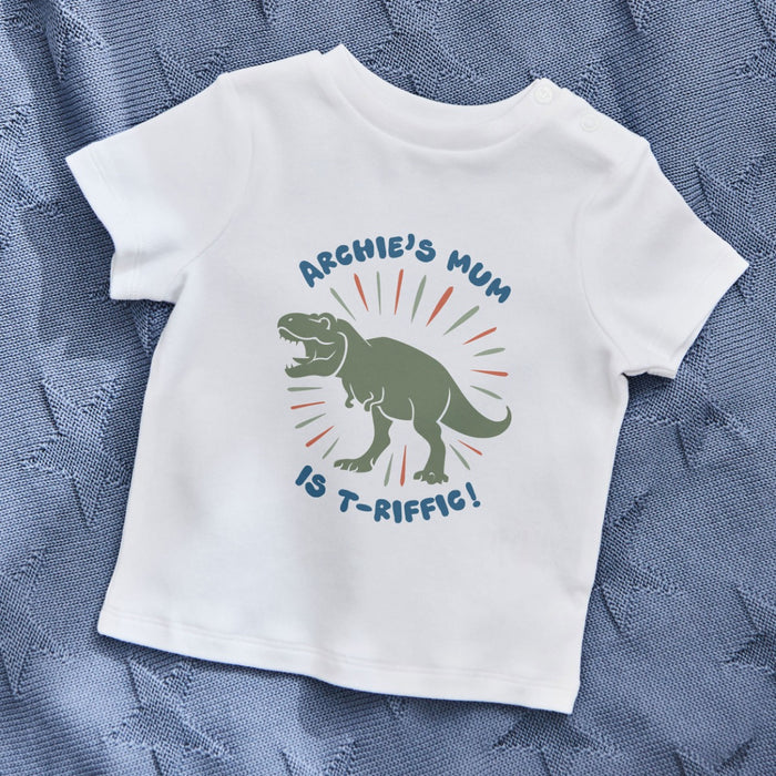 My Kids Personalised Mother's Day T-Riffic White T-Shirt