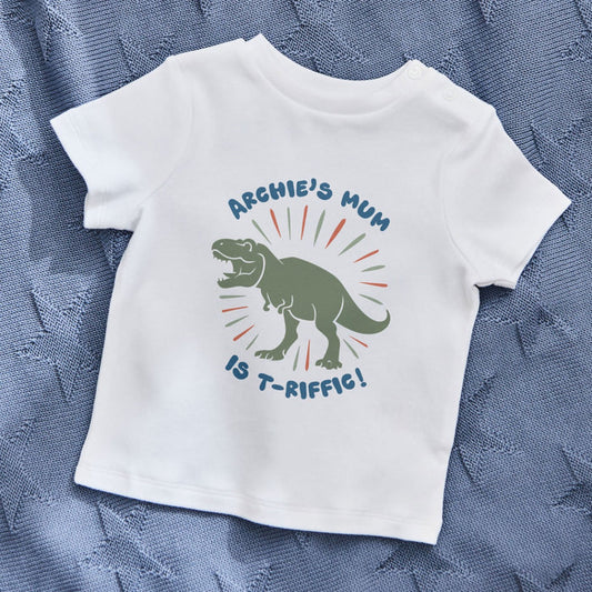 My Kids Personalised Mother's Day T-Riffic White T-Shirt