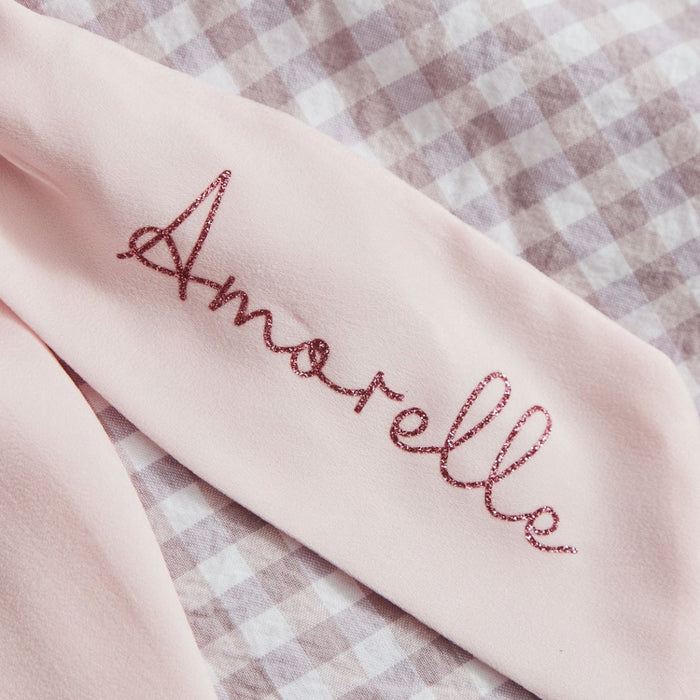 My Kids Personalised Name Pink Hair Bow Clip