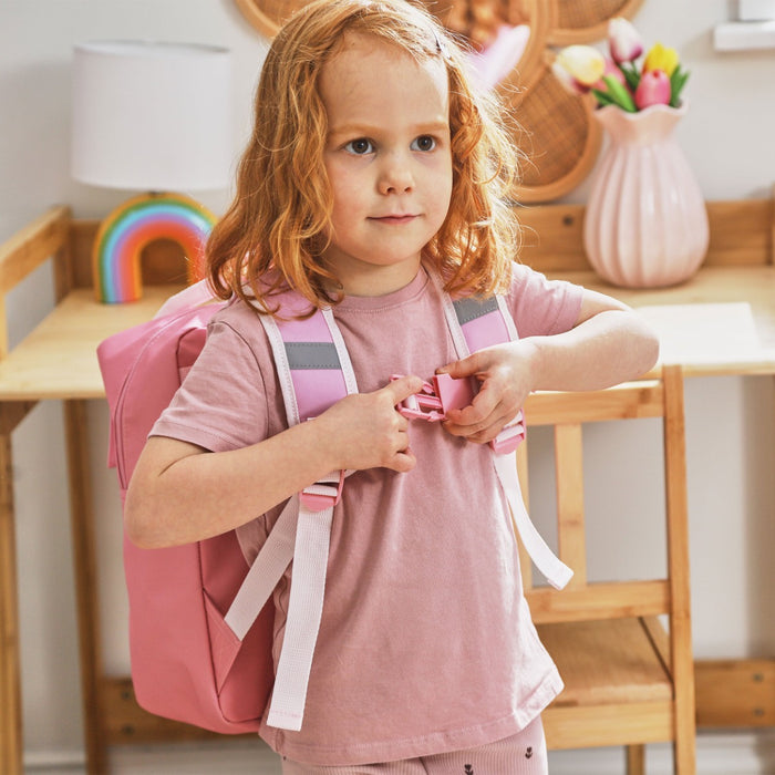 My Kids Personalised Pink Grab Handle & Purse Medium Backpack