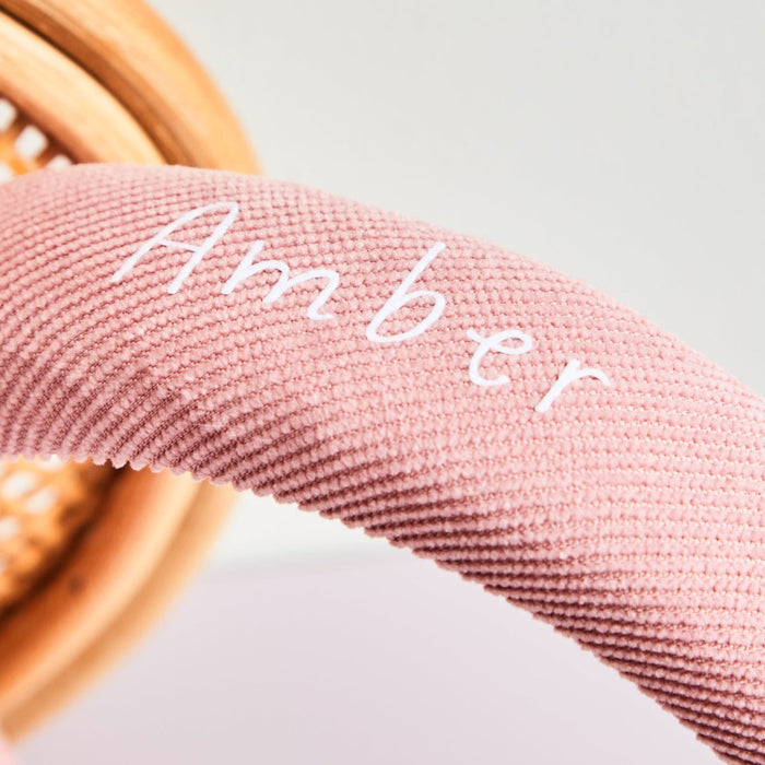 My Kids Personalised Pink Padded Headband