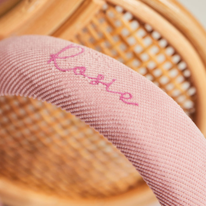 My Kids Personalised Pink Padded Headband