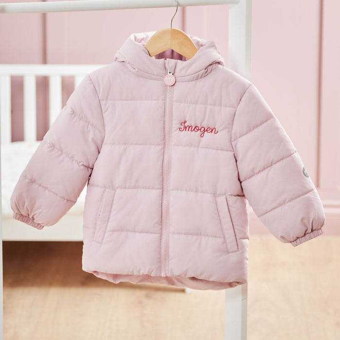 My Kids Personalised Pink Padded Jacket