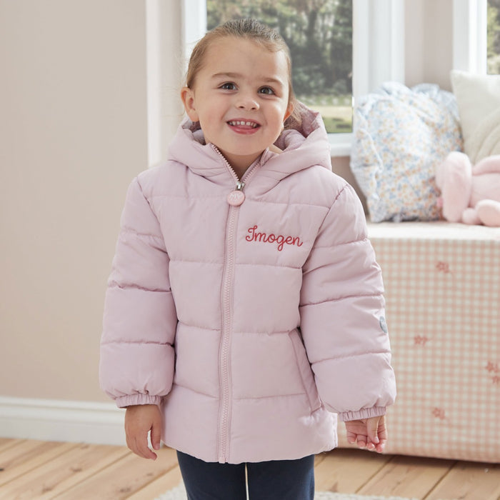 My Kids Personalised Pink Padded Jacket