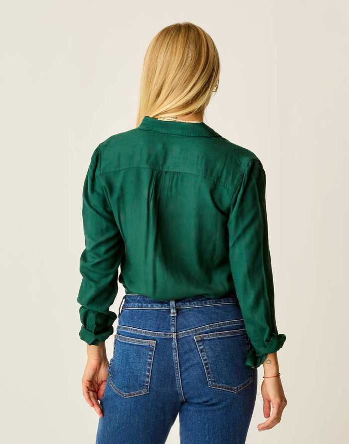 Nadia Twill Shirt: Bistro