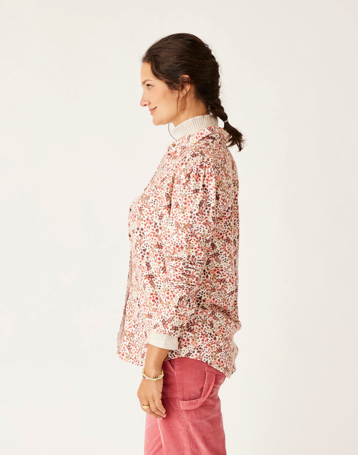 Nadia Twill Shirt: Cloud Ditsy - FINAL SALE