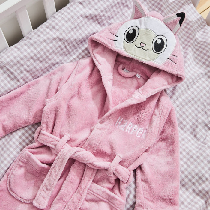 Name It Personalised Gabby's Dollhouse Cat Pink Robe