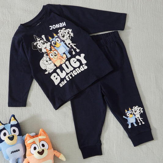 Name It Personalised Navy Bluey Pyjamas