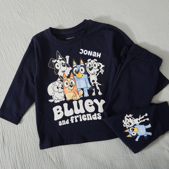 Name It Personalised Navy Bluey Pyjamas