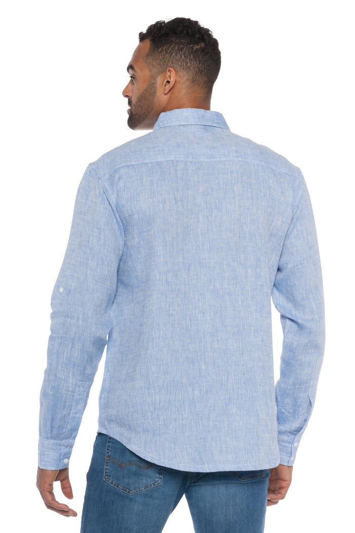 Napali | Men's Stain Resistant Long Sleeve Linen Shirt