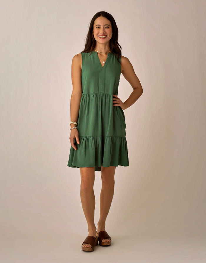 Nellie Dress: Dark Grass