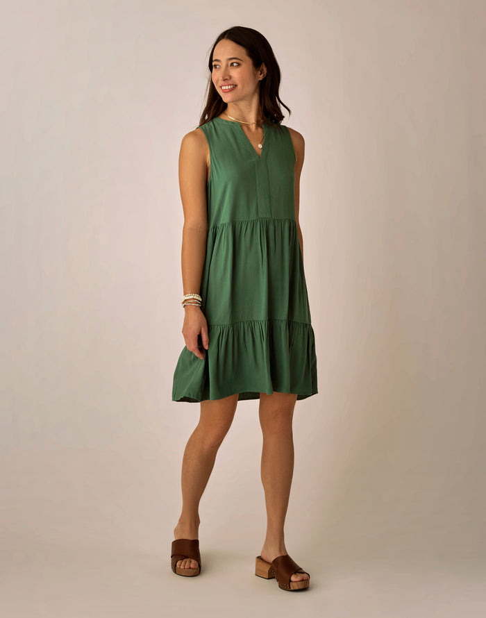 Nellie Dress: Dark Grass