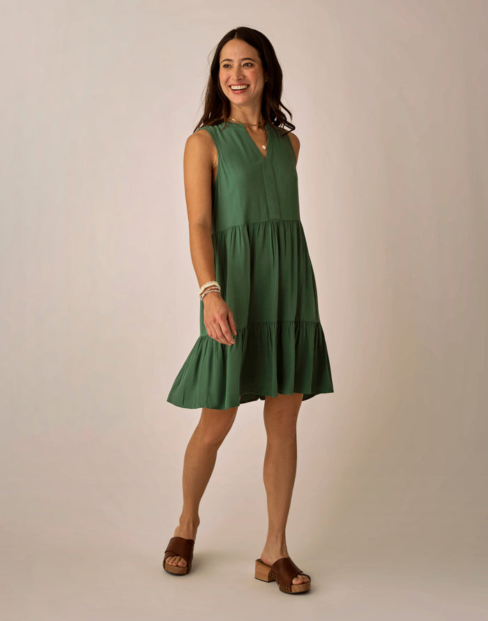 Nellie Dress: Dark Grass