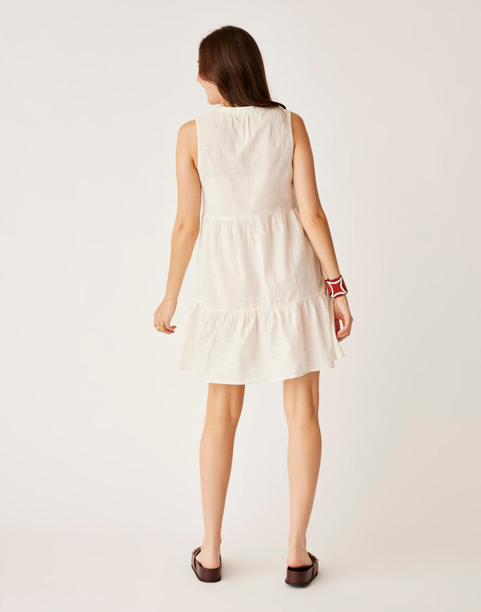 Nellie Eyelet Dress: Birch - FINAL SALE