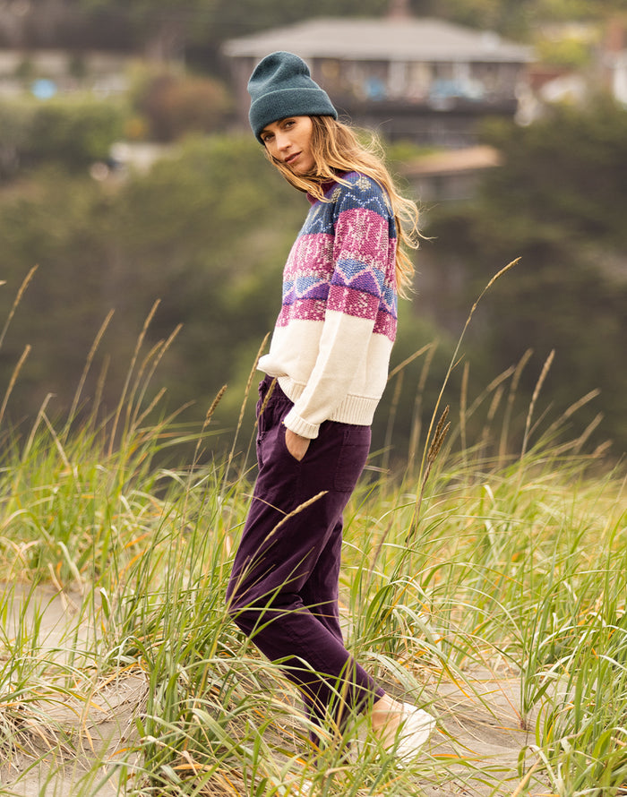 Neve Fairisle Turtleneck: Birch Fairisle