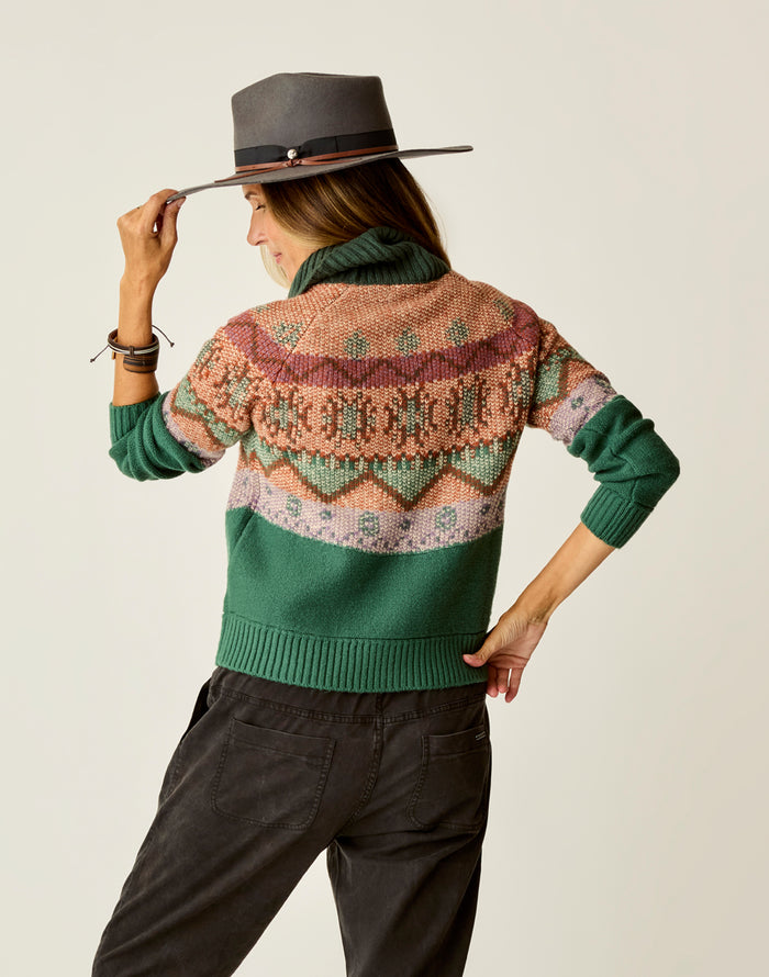 Neve Fairisle Turtleneck: Bistro Fairisle