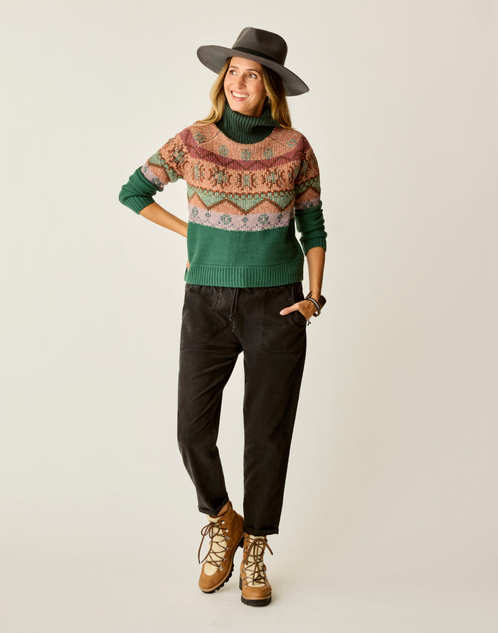 Neve Fairisle Turtleneck: Bistro Fairisle