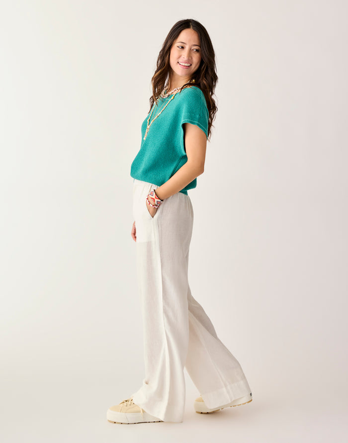 Nico Linen Pant: Cloud Chambray - FINAL SALE
