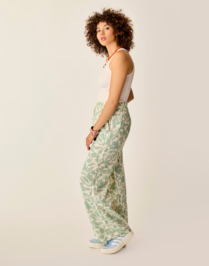 Nico Linen Pant: Haze Mezcal - FINAL SALE