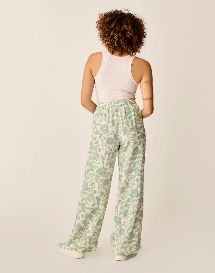 Nico Linen Pant: Haze Mezcal - FINAL SALE