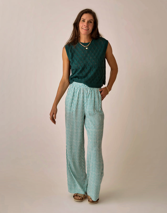 Nico Linen Pant: Surfboard