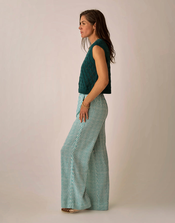 Nico Linen Pant: Surfboard