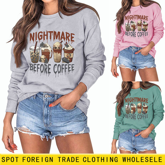 NIGHTMARE BEFORE CREW NECK LONGSLEEVE SWEATER
