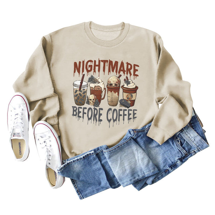 NIGHTMARE BEFORE CREW NECK LONGSLEEVE SWEATER