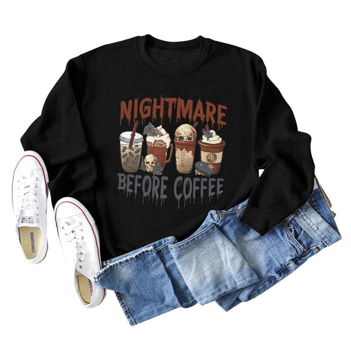NIGHTMARE BEFORE CREW NECK LONGSLEEVE SWEATER