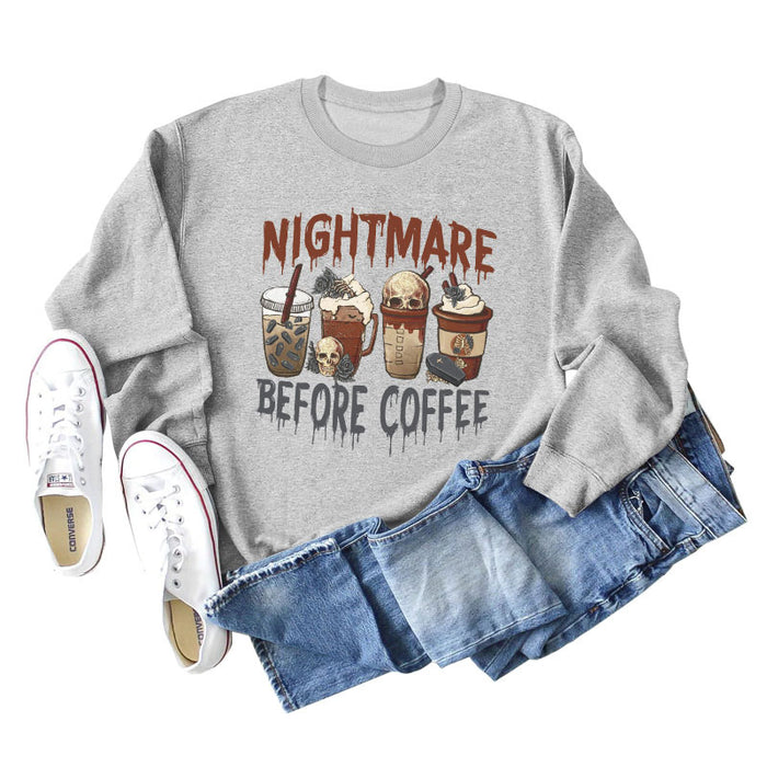 NIGHTMARE BEFORE CREW NECK LONGSLEEVE SWEATER