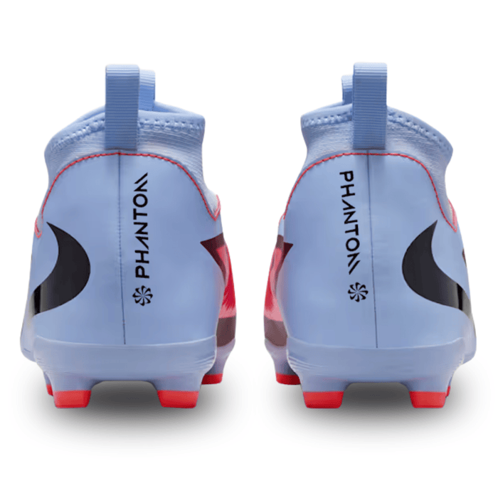 Nike Youth Jr Phantom 6 High Academy Firm Ground/Multi Ground Soccer Cleats (Royal Tint/Bright Crimson) | SoccerWearhouse