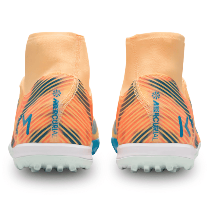 Nike Zoom Superfly 10 Academy KM Turf Soccer Shoes (Melon Tint/Neo Turq/Igloo) | SoccerWearhouse