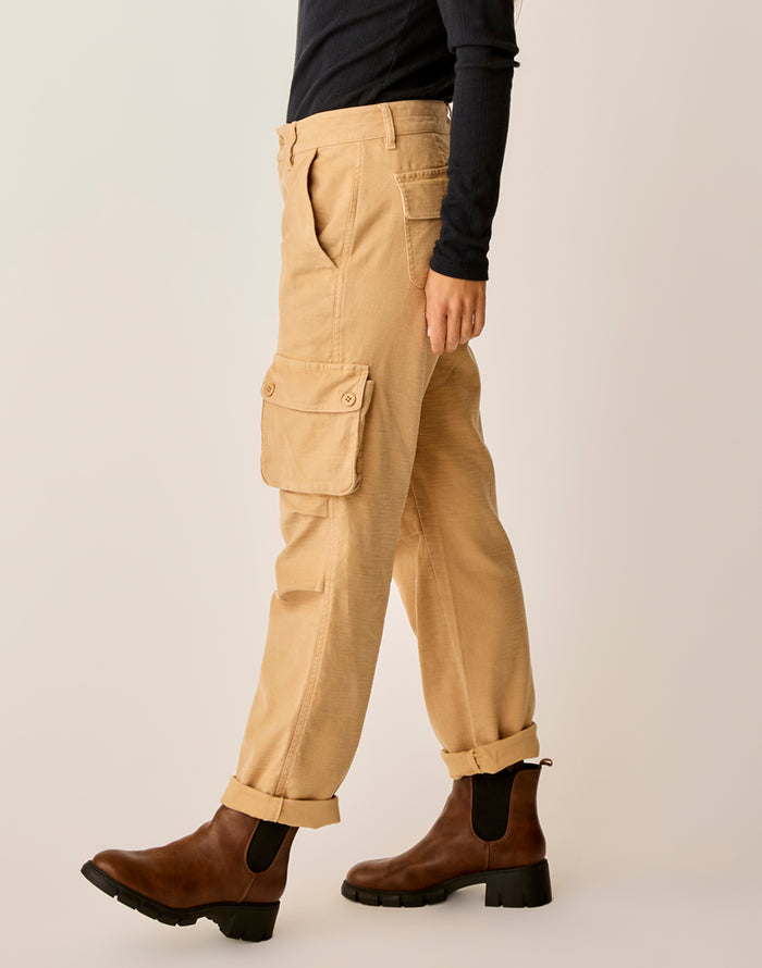 Nina Cargo Pant: Camel