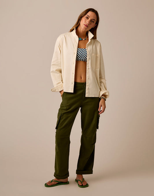 Nina Cargo Pant: Fir