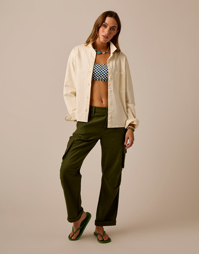 Nina Cargo Pant: Fir