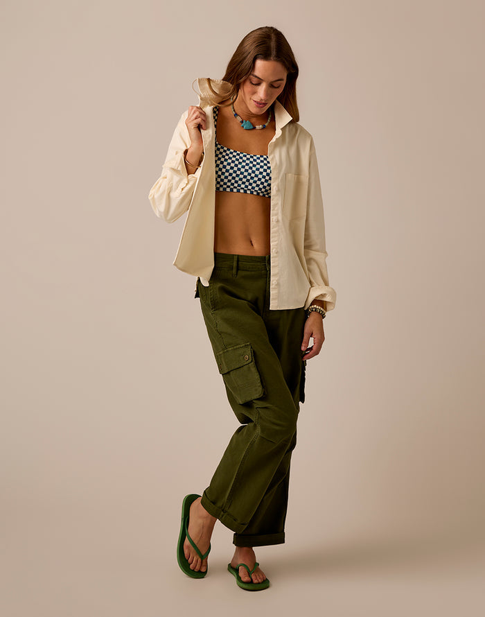 Nina Cargo Pant: Fir