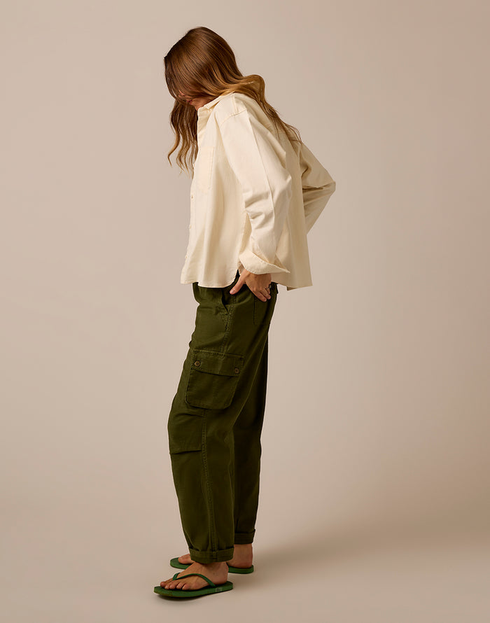 Nina Cargo Pant: Fir