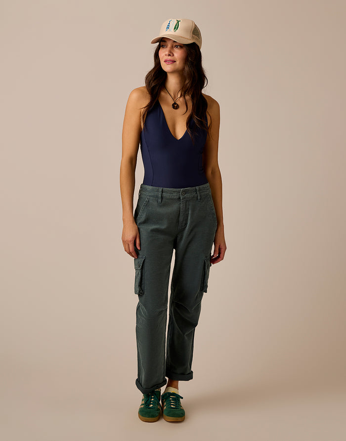 Nina Cargo Pant: Slate