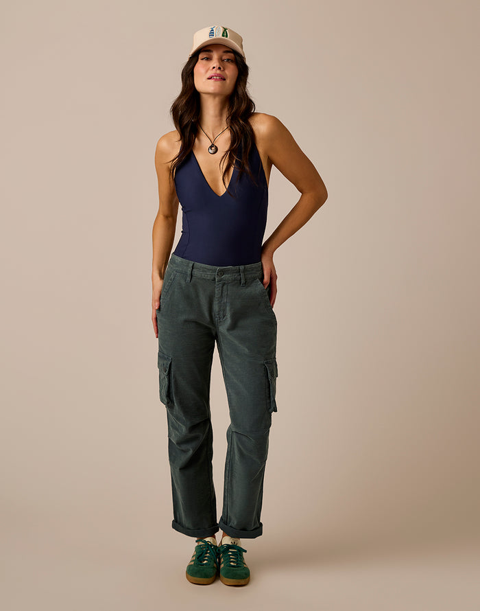 Nina Cargo Pant: Slate