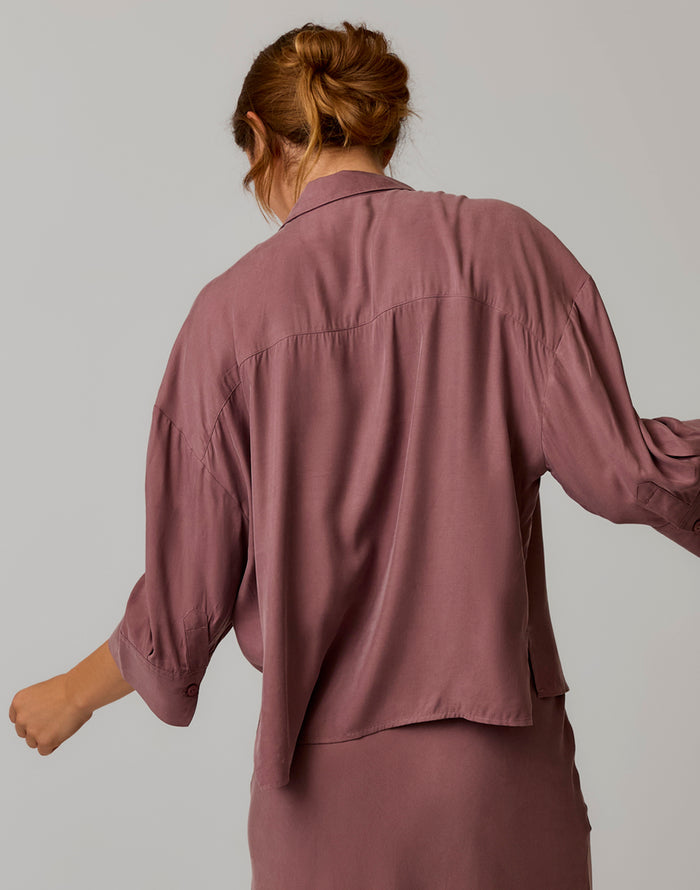 Nova Kindsilk Top: Rose Taupe
