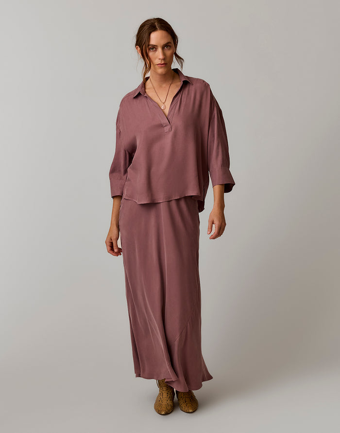 Nova Kindsilk Top: Rose Taupe