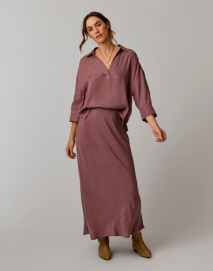 Nova Kindsilk Top: Rose Taupe