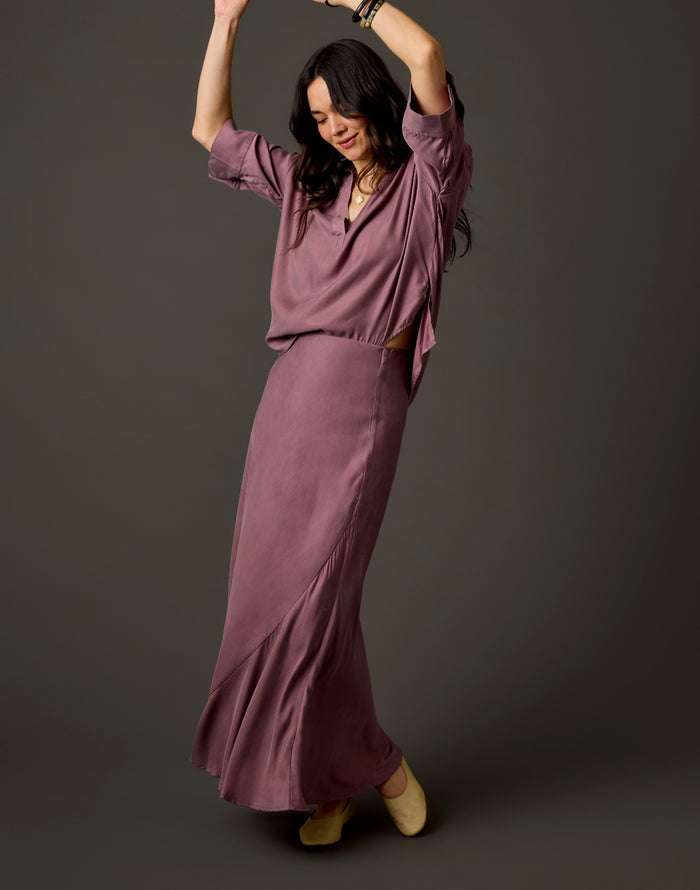 Nova Kindsilk Top: Rose Taupe